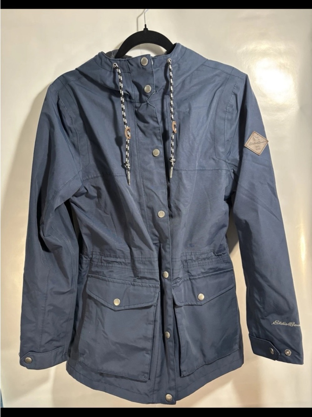 Eddie Bauer Weather Edge Charly Women's Outdoor Coat Medium Navy Blue